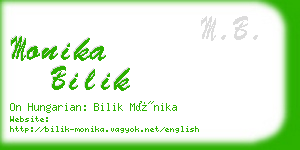 monika bilik business card